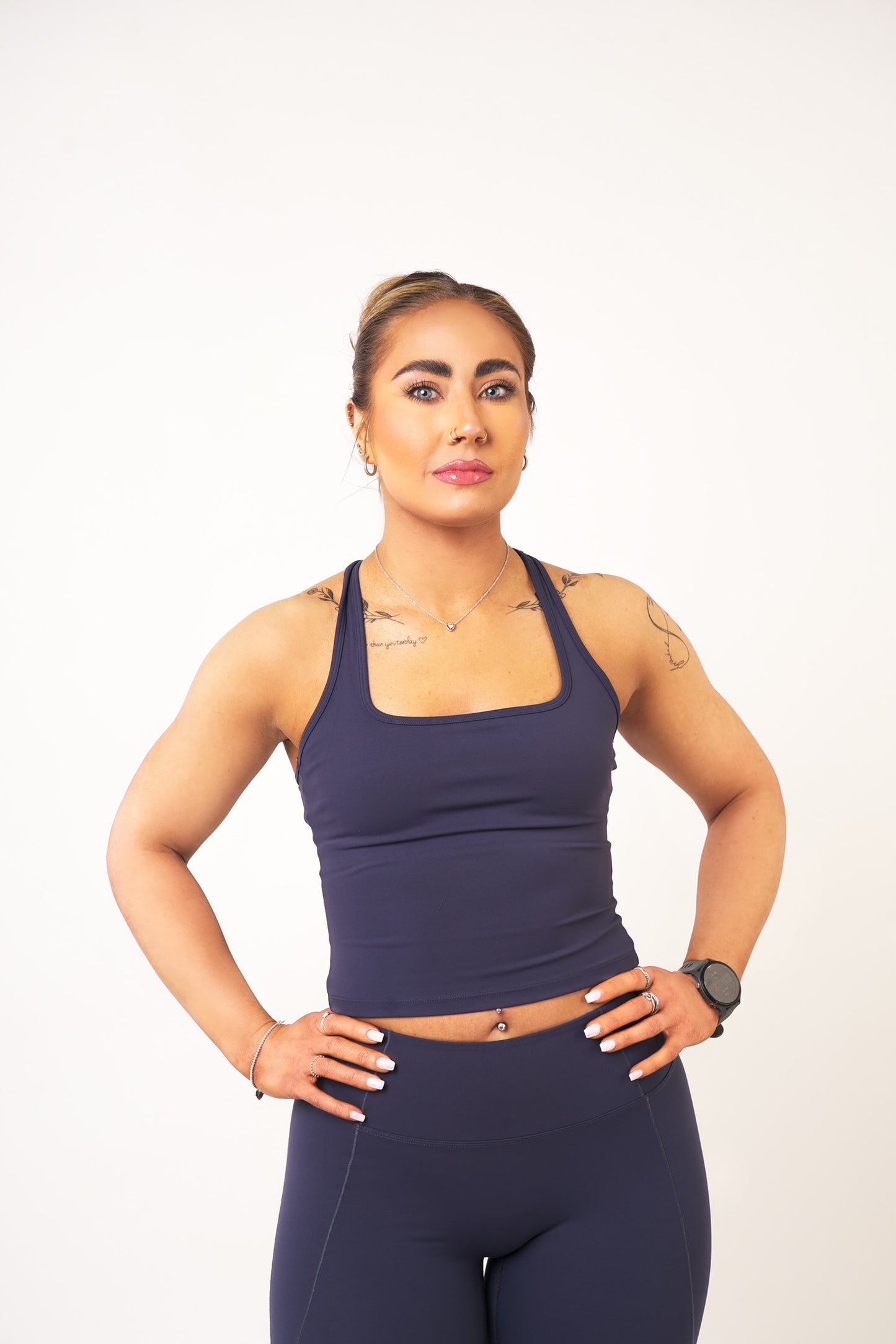 Navy Racer Top - Kira