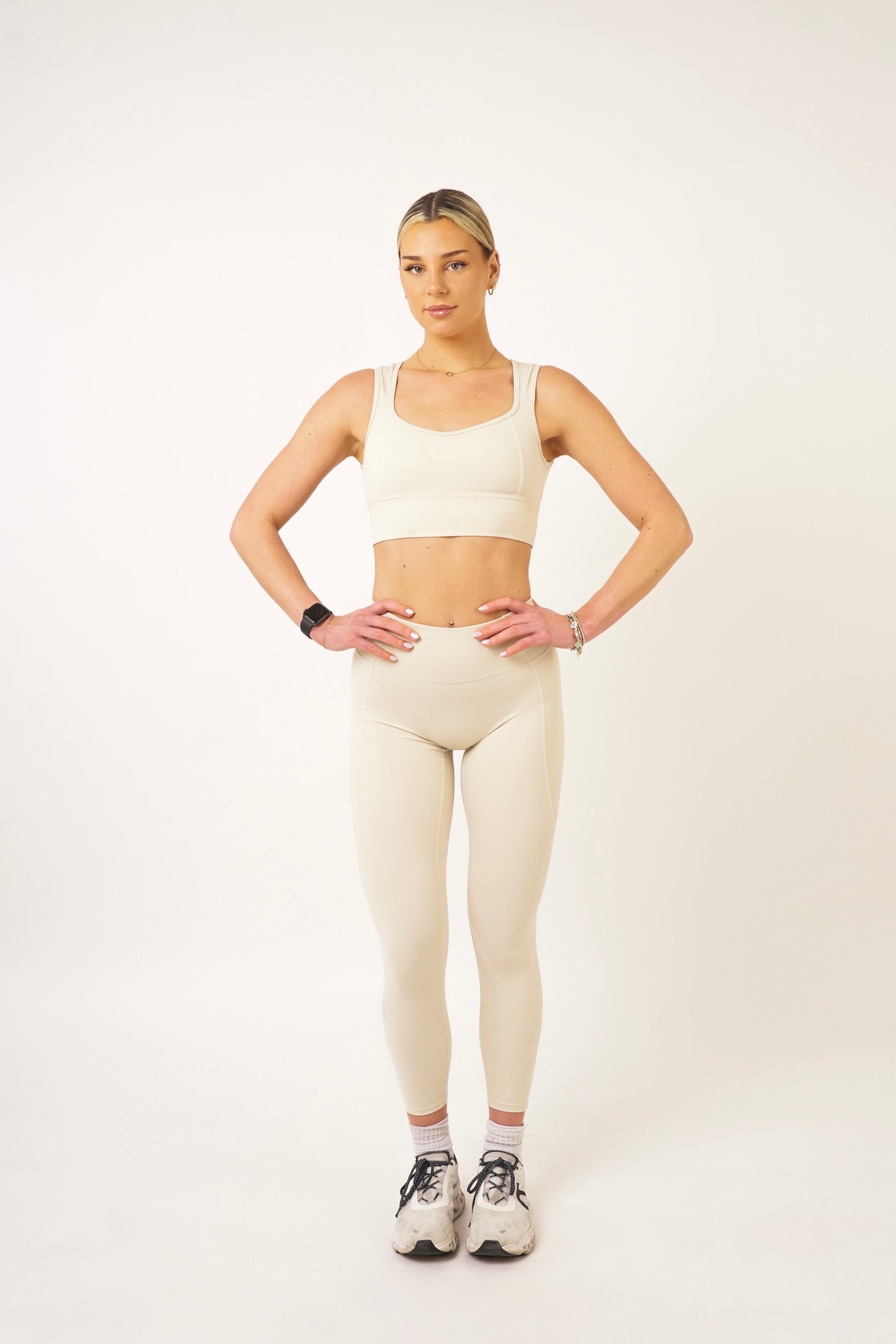 Cream Leggings - Jade