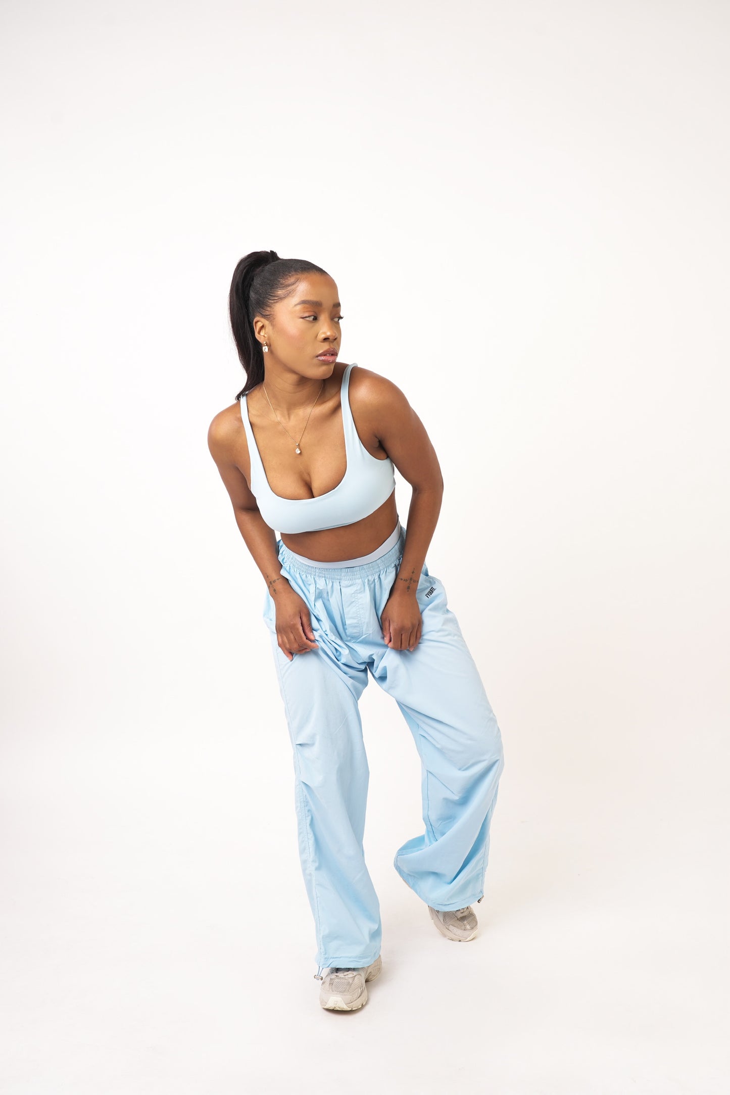 Baby Blue Cargo Bottoms - Molly