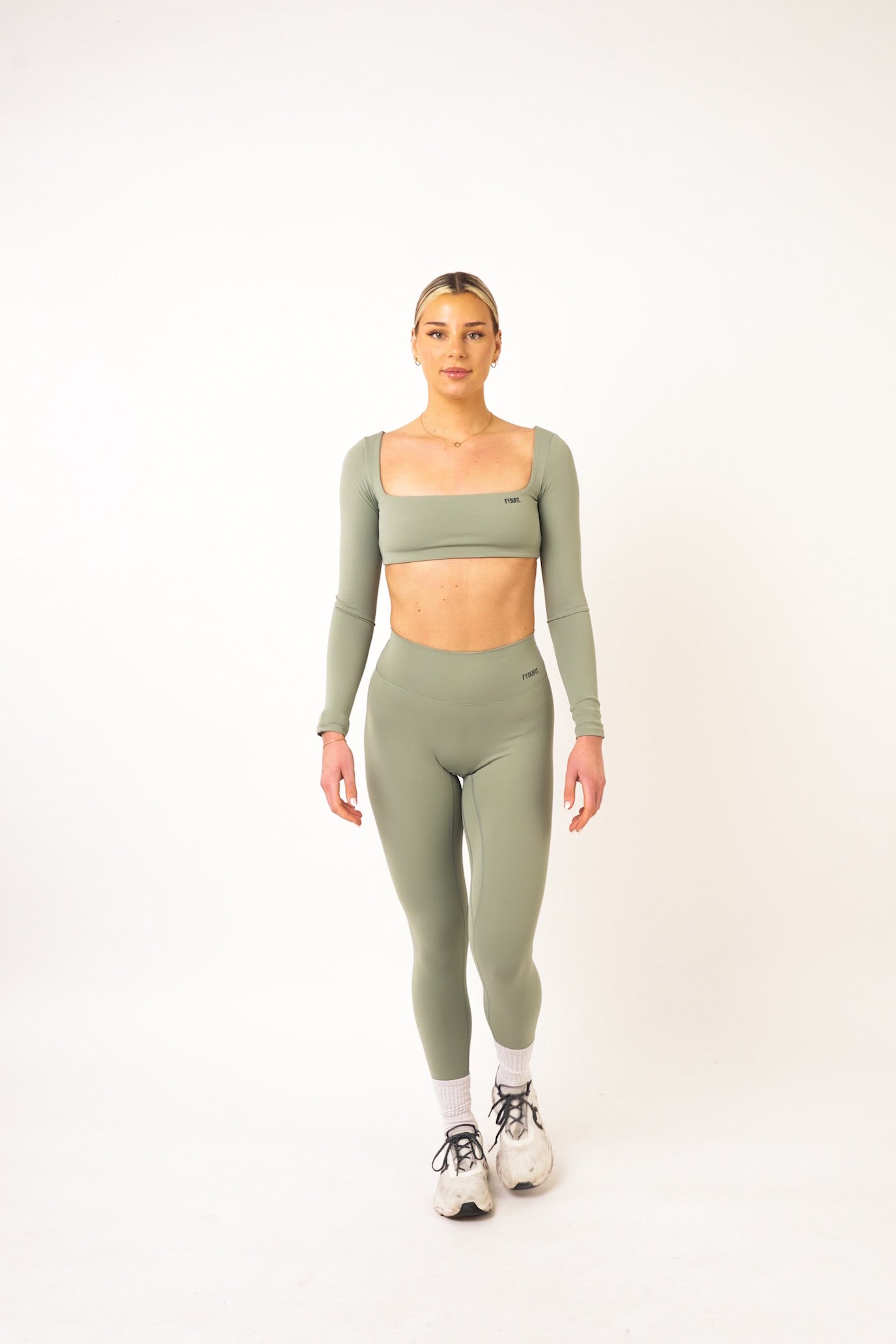 Olive Scrunch Bum Leggings - Simone
