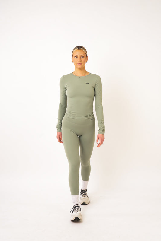 Olive Long Sleeve Skin Top - Gabby