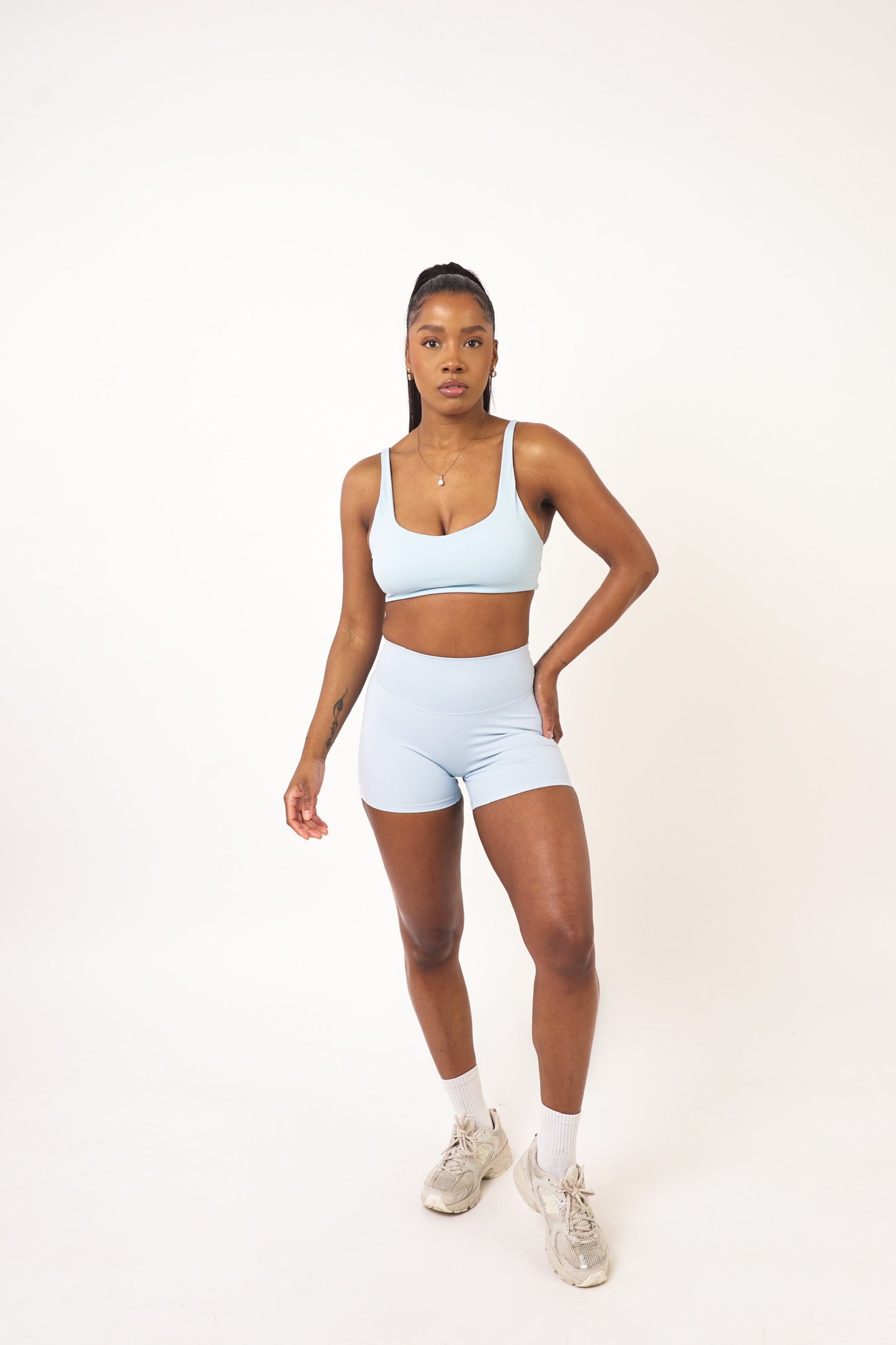 Baby Blue Cropped Top - Emily