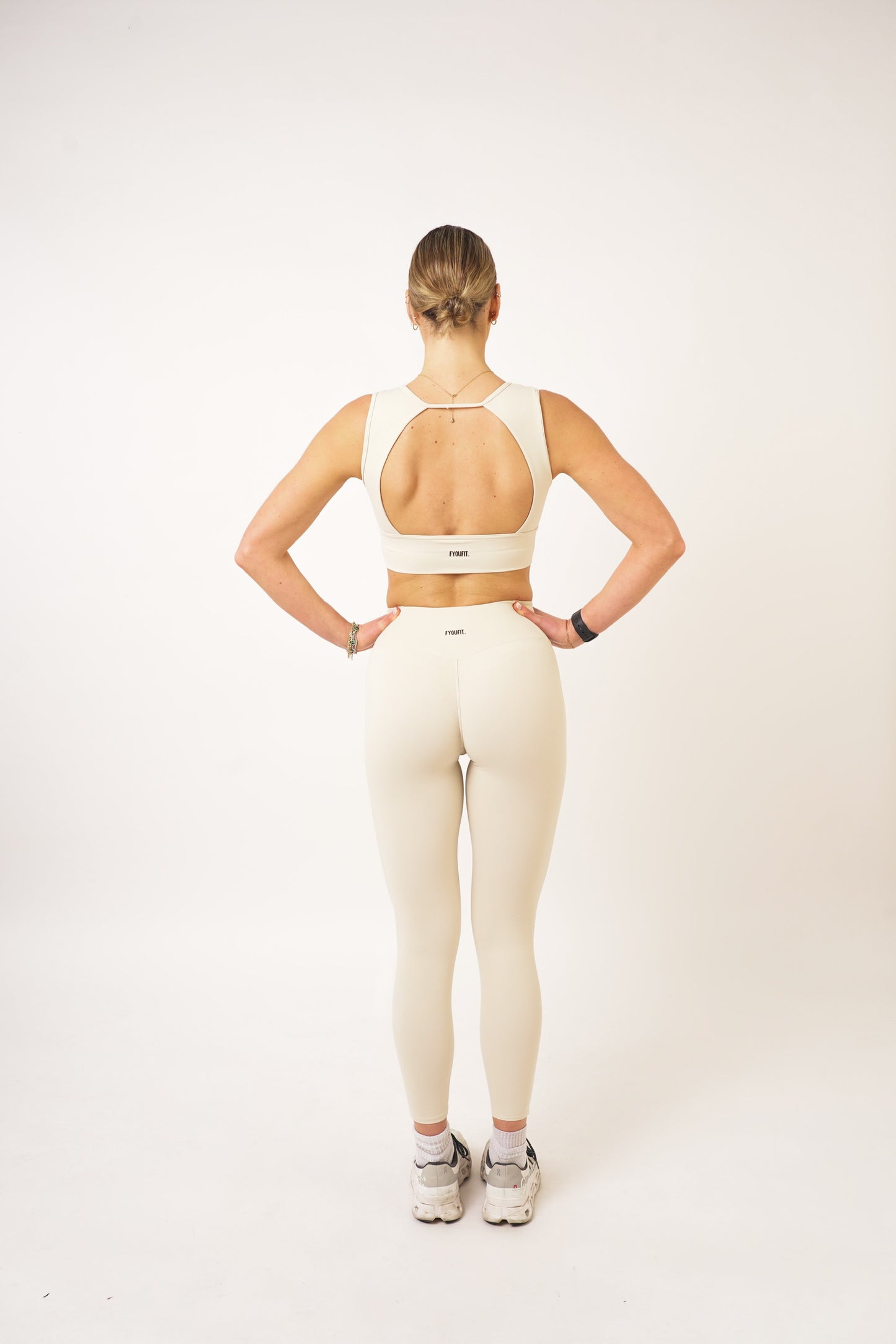 Cream Open Back Cropped Top - Jade